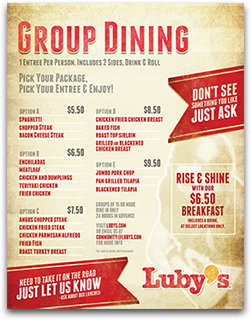 Luby's: Group Dining